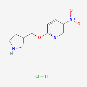 5-Nitro-2-(3-pyrrolidinylmethoxy)pyridine hydrochloride