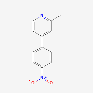 molecular formula C12H10N2O2 B13976038 Pyridine, 2-methyl-4-(4-nitrophenyl)- CAS No. 55218-69-4