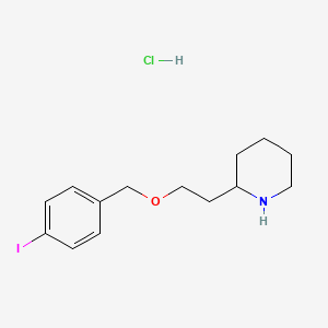 2-{2-[(4-Iodobenzyl)oxy]ethyl}piperidine hydrochloride