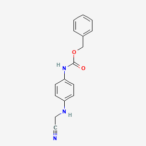 molecular formula C16H15N3O2 B13976046 Benzyl 4-(cyanomethylamino)phenylcarbamate 