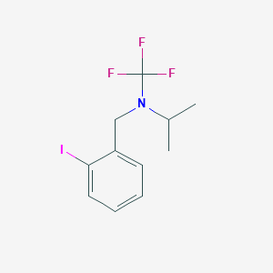 molecular formula C11H13F3IN B13976065 N-(2-iodobenzyl)-N-(trifluoromethyl)propan-2-amine 