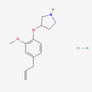 3-(4-Allyl-2-methoxyphenoxy)pyrrolidine hydrochloride