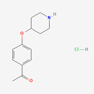 1-[4-(4-Piperidinyloxy)phenyl]-1-ethanone hydrochloride