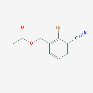 molecular formula C10H8BrNO2 B13976130 2-Bromo-3-cyanobenzyl acetate 