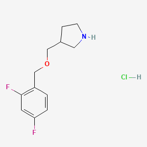 3-{[(2,4-Difluorobenzyl)oxy]methyl}pyrrolidine hydrochloride
