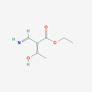 molecular formula C7H11NO3 B13976203 Ethyl (2E)-2-acetyl-3-aminoacrylate 