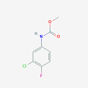 molecular formula C8H7ClFNO2 B13976260 Methyl (3-chloro-4-fluorophenyl)carbamate 