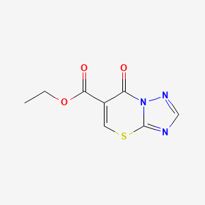 molecular formula C8H7N3O3S B13976289 ethyl 7-oxo-7H-[1,2,4]triazolo[5,1-b][1,3]thiazine-6-carboxylate 