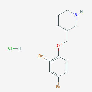 3-[(2,4-Dibromophenoxy)methyl]piperidine hydrochloride