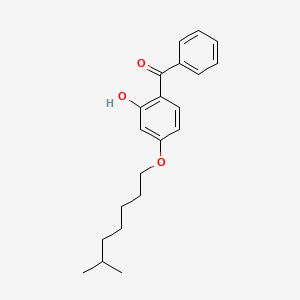 molecular formula C21H26O3 B13976331 2-Hydroxy-4-isooctoxybenzophenone CAS No. 33059-05-1