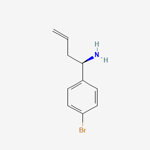 molecular formula C10H12BrN B13976345 (R)-1-(4-Bromophenyl)but-3-en-1-amine 