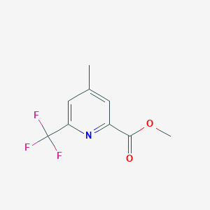 molecular formula C9H8F3NO2 B13976361 Methyl 4-methyl-6-(trifluoromethyl)picolinate 