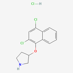 3-[(2,4-Dichloro-1-naphthyl)oxy]pyrrolidine hydrochloride