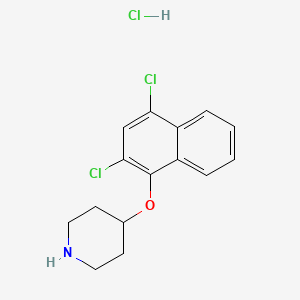 4-[(2,4-Dichloro-1-naphthyl)oxy]piperidine hydrochloride