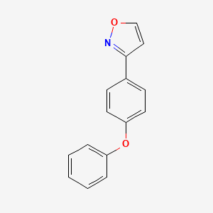 molecular formula C15H11NO2 B13976499 3-(4-Phenoxyphenyl)isoxazole 