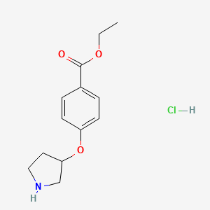 Ethyl 4-(3-pyrrolidinyloxy)benzoate hydrochloride