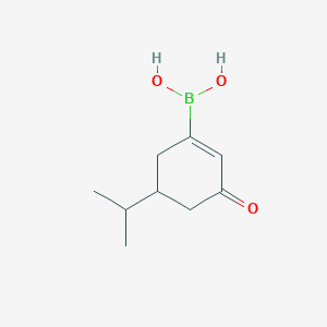 molecular formula C9H15BO3 B13976593 (3-Oxo-5-propan-2-ylcyclohexen-1-yl)boronic acid 