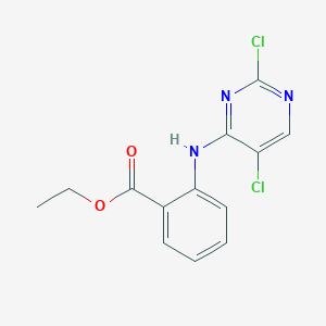 molecular formula C13H11Cl2N3O2 B13976599 Ethyl 2-((2,5-dichloropyrimidin-4-yl)amino)benzoate 