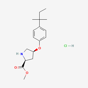 Methyl (2S,4S)-4-[4-(tert-pentyl)phenoxy]-2-pyrrolidinecarboxylate hydrochloride