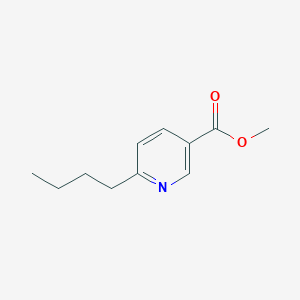 molecular formula C11H15NO2 B13976615 Methyl 6-butylpyridine-3-carboxylate CAS No. 83063-13-2