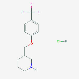 3-{[4-(Trifluoromethyl)phenoxy]methyl}piperidine hydrochloride