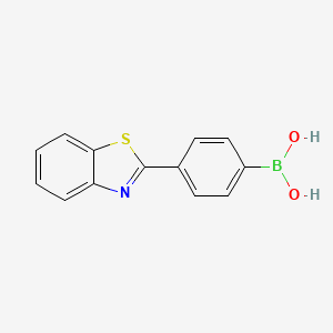 molecular formula C13H10BNO2S B13976681 4-(Benzo[d]thiazol-2-yl)phenylboronic acid 