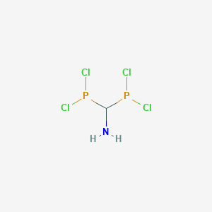 molecular formula CH3Cl4NP2 B13976687 Bis(dichlorophosphanyl)methanamine 