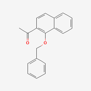 molecular formula C19H16O2 B13976720 1-[1-(Phenylmethoxy)-2-naphthalenyl]ethanone CAS No. 273926-69-5