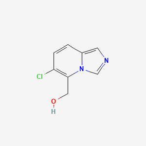 molecular formula C8H7ClN2O B13976724 6-Chloroimidazo[1,5-a]pyridine-5-methanol 