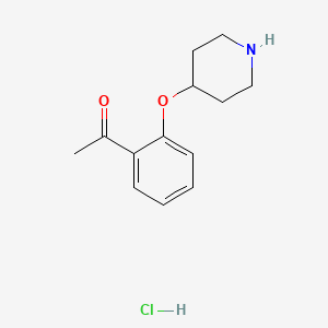 1-(2-(Piperidin-4-yloxy)phenyl)ethanone hydrochloride