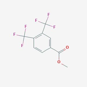 molecular formula C10H6F6O2 B13976779 Methyl 3,4-bis(trifluoromethyl)benzoate CAS No. 957207-03-3