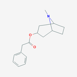 molecular formula C16H21NO2 B139768 Phenylacetoxytropane CAS No. 1690-22-8
