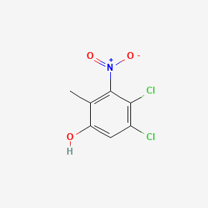 molecular formula C7H5Cl2NO3 B13976803 4,5-Dichloro-2-methyl-3-nitrophenol 