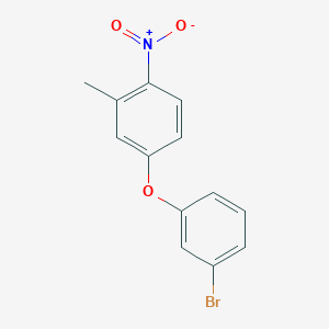 molecular formula C13H10BrNO3 B13976810 4-(3-Bromophenoxy)-2-methyl-1-nitrobenzene 