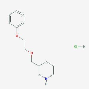3-[(2-Phenoxyethoxy)methyl]piperidine hydrochloride
