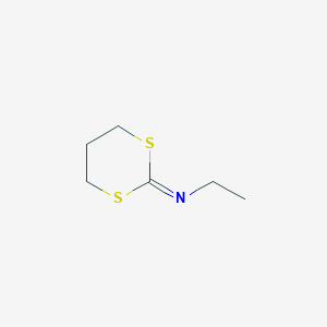 molecular formula C6H11NS2 B13976875 N-ethyl-1,3-dithian-2-imine CAS No. 64067-80-7