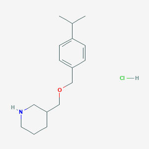 3-{[(4-Isopropylbenzyl)oxy]methyl}piperidine hydrochloride