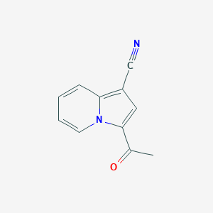 molecular formula C11H8N2O B139769 3-Acetylindolizine-1-carbonitrile CAS No. 158670-17-8