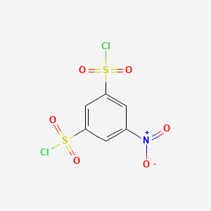 molecular formula C6H3Cl2NO6S2 B13976925 5-Nitrobenzene-1,3-disulfonyl dichloride CAS No. 61314-76-9