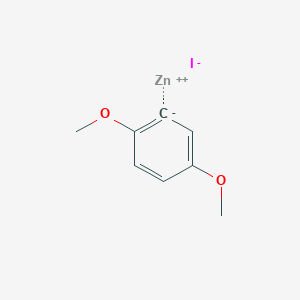 molecular formula C8H9IO2Zn B13976948 2,5-Dimethoxyphenylzinciodide 