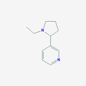 molecular formula C11H16N2 B013977 3-(1-Ethyl-2-pyrrolidinyl)pyridine CAS No. 86900-39-2