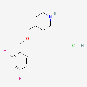 4-{[(2,4-Difluorobenzyl)oxy]methyl}piperidine hydrochloride
