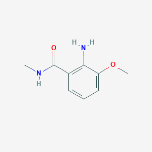 molecular formula C9H12N2O2 B13977034 2-Amino-3-methoxy-N-methylbenzamide CAS No. 5081-17-4
