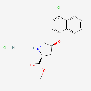 Methyl (2S,4S)-4-[(4-chloro-1-naphthyl)oxy]-2-pyrrolidinecarboxylate hydrochloride