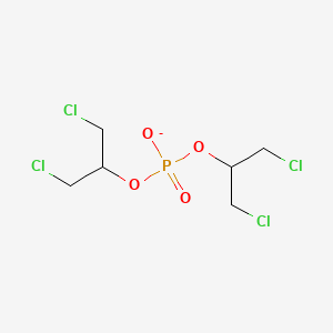 molecular formula C6H10Cl4O4P- B13977202 Bis(1,3-dichloropropan-2-yl) phosphate 