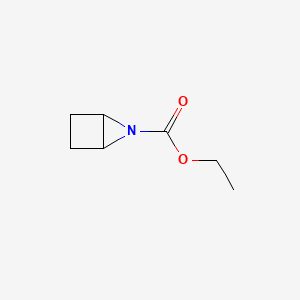 molecular formula C7H11NO2 B13977220 Ethyl 5-azabicyclo[2.1.0]pentane-5-carboxylate CAS No. 50990-03-9