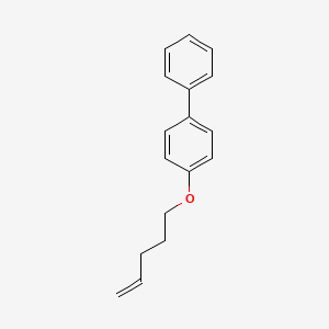 molecular formula C17H18O B1397723 4-[(Pent-4-en-1-yl)oxy]-1,1'-biphenyl CAS No. 648930-60-3