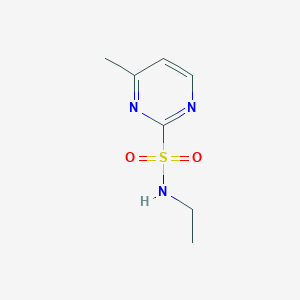 molecular formula C7H11N3O2S B13977234 N-ethyl-4-methylpyrimidine-2-sulfonamide 