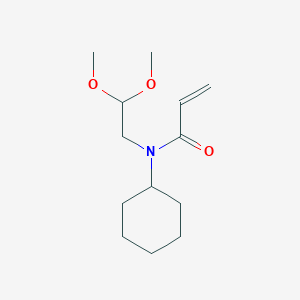 molecular formula C13H23NO3 B1397724 N-环己基-N-(2,2-二甲氧基乙基)丙烯酰胺 CAS No. 1035229-41-4