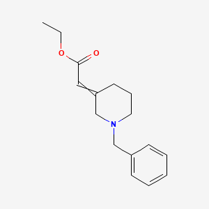 molecular formula C16H21NO2 B13977256 ethyl 2-(1-benzylpiperidin-3-ylidene)acetate 